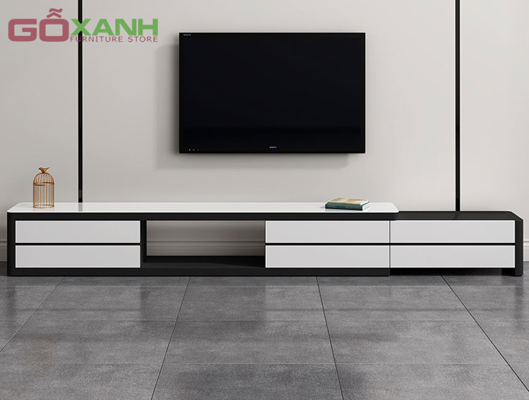 Kệ tivi gỗ ask chắc chắn, có độ bền cao với thời gian