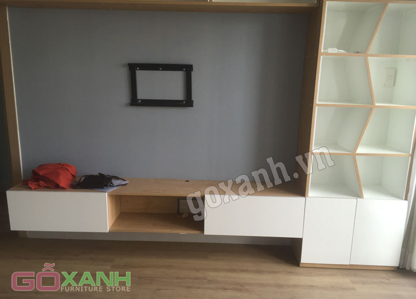 Kệ tivi gỗ ván ép, kệ tivi gỗ ép hcm 3