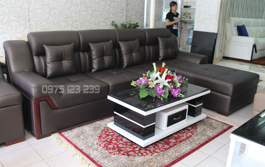 Sofa góc cao cấp tphcm, sofa chữ L nhỏ gọn 3