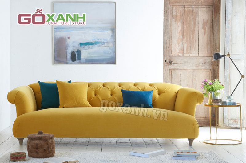 List 5 mẫu ghế sofa bọc vải nhung "chất phát ngất" 1