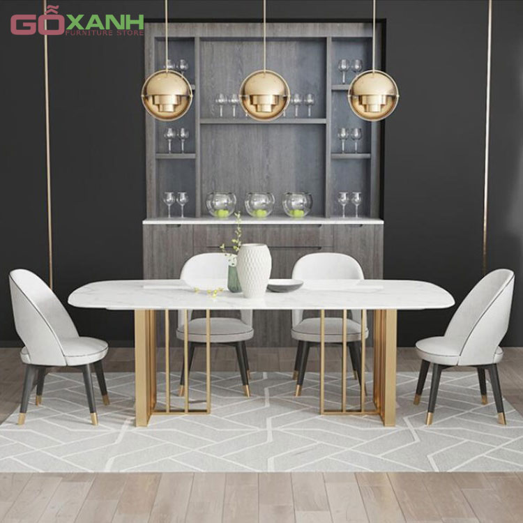 Mẫu Bàn Ăn Đẹp Bằng Inox 304 Mạ PVD - Goxanh.vn 1