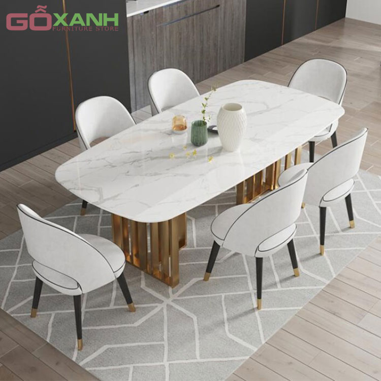 Mẫu Bàn Ăn Đẹp Bằng Inox 304 Mạ PVD - Goxanh.vn 4