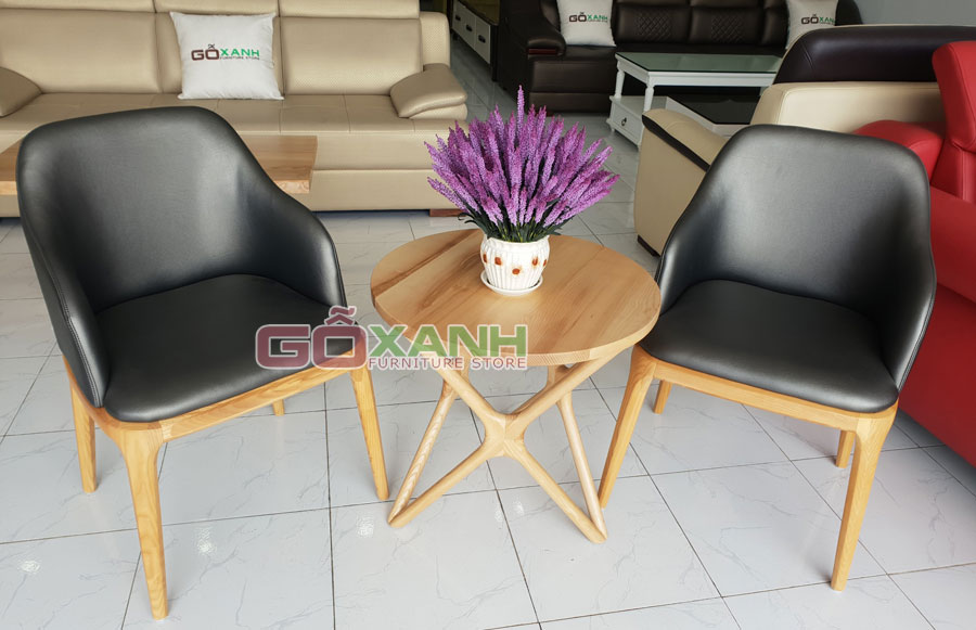 Mẫu bàn trà gỗ tự nhiên kiểu dáng độc đáo tại Gỗ Xanh 1