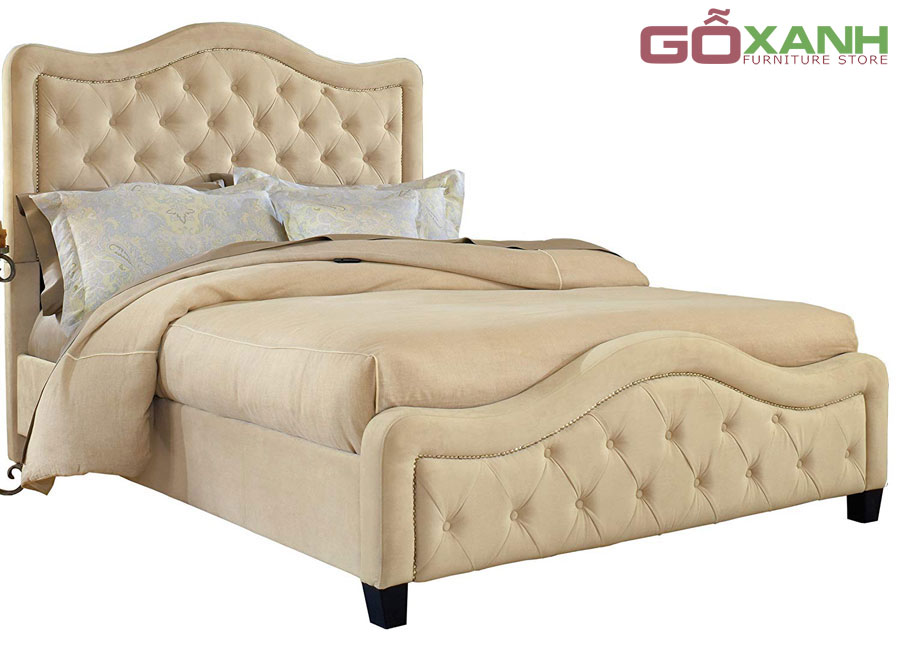 Mẫu giường bọc nệm giá rẻ tại Sài Gòn