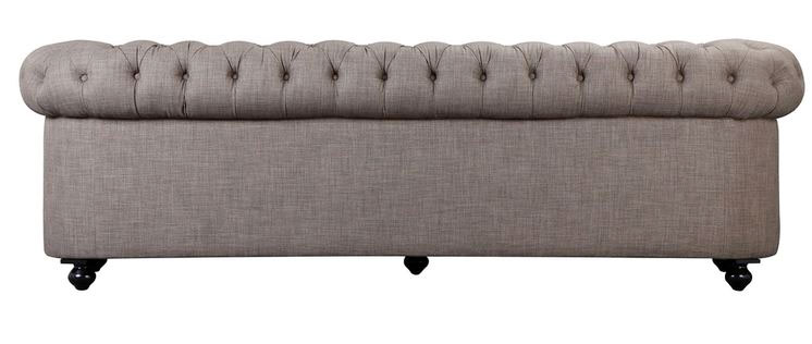 Mẫu sofa đơn tân cổ điển bọc vải bố bán tại TPHCM 3