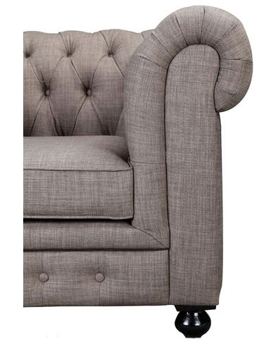 Mẫu sofa đơn tân cổ điển bọc vải bố bán tại TPHCM 4