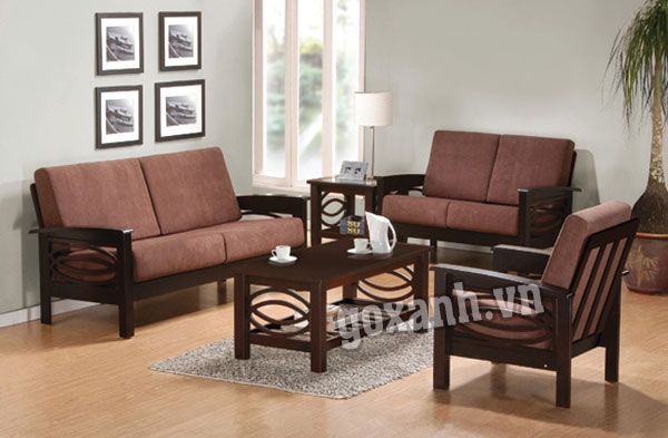 Những mẫu ghế sofa gỗ hiện đại cho phòng khách sang trọng 2