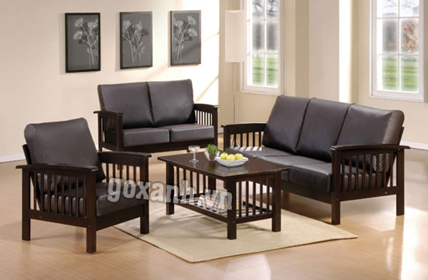 Những mẫu ghế sofa gỗ hiện đại cho phòng khách sang trọng 3