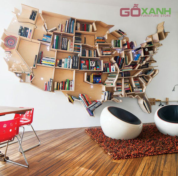 Những mẫu kệ sách đẹp ngây ngất cho các tín đồ mọt sách 7
