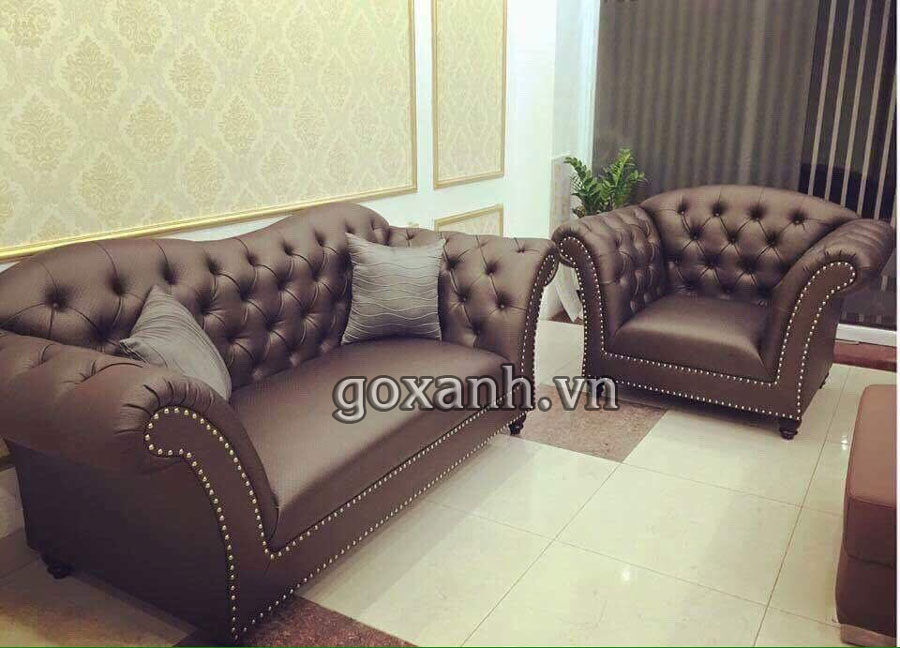 Nơi bán ghế sofa tân cổ điển bọc da giá tốt, chất lượng cao và uy tín