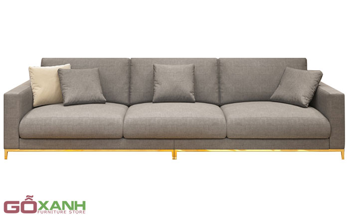 Ghế sa lông khung đế inox mạ vàng
