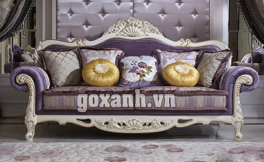 Salon cổ điển tphcm, ghế sofa cổ điển chạm khắc thủ công