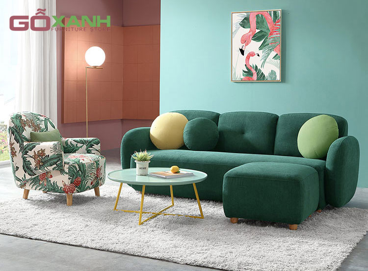 Sofa băng dài nệm ngồi êm, Mẫu sofa tựa lưng gòn 2