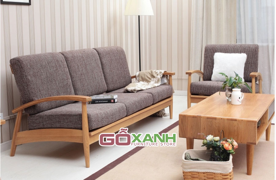 Sofa băng gỗ cho phòng khách đơn giản mà tinh tế 1