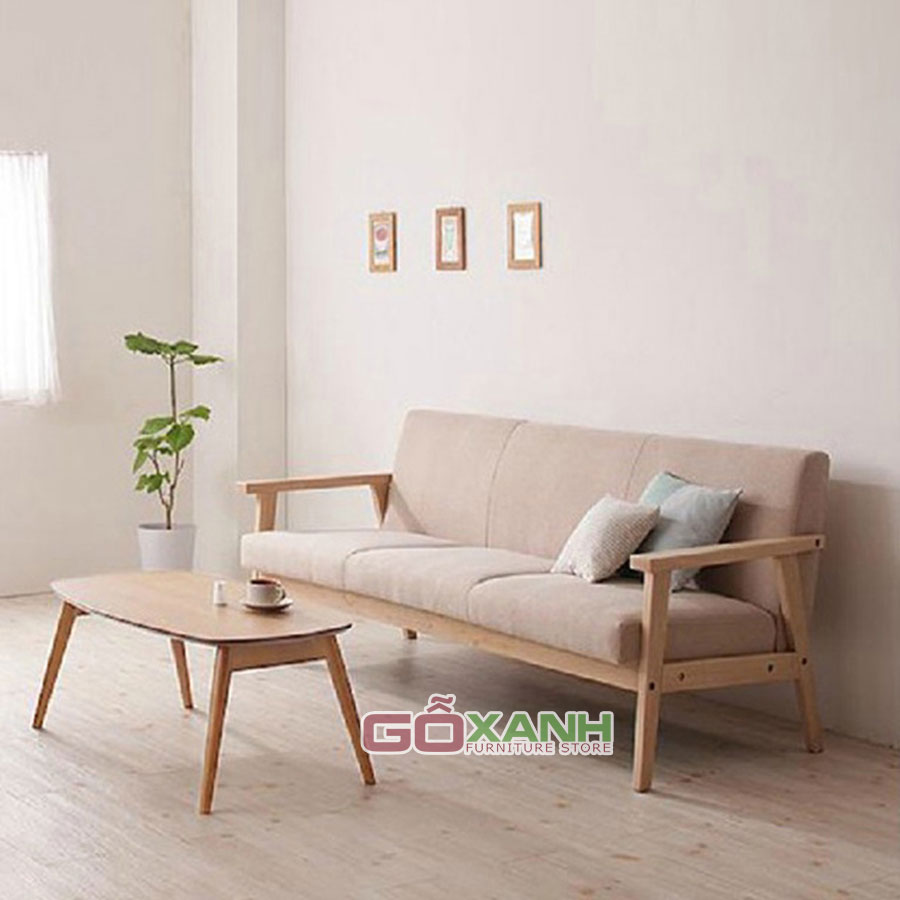 Sofa băng gỗ cho phòng khách đơn giản mà tinh tế 4