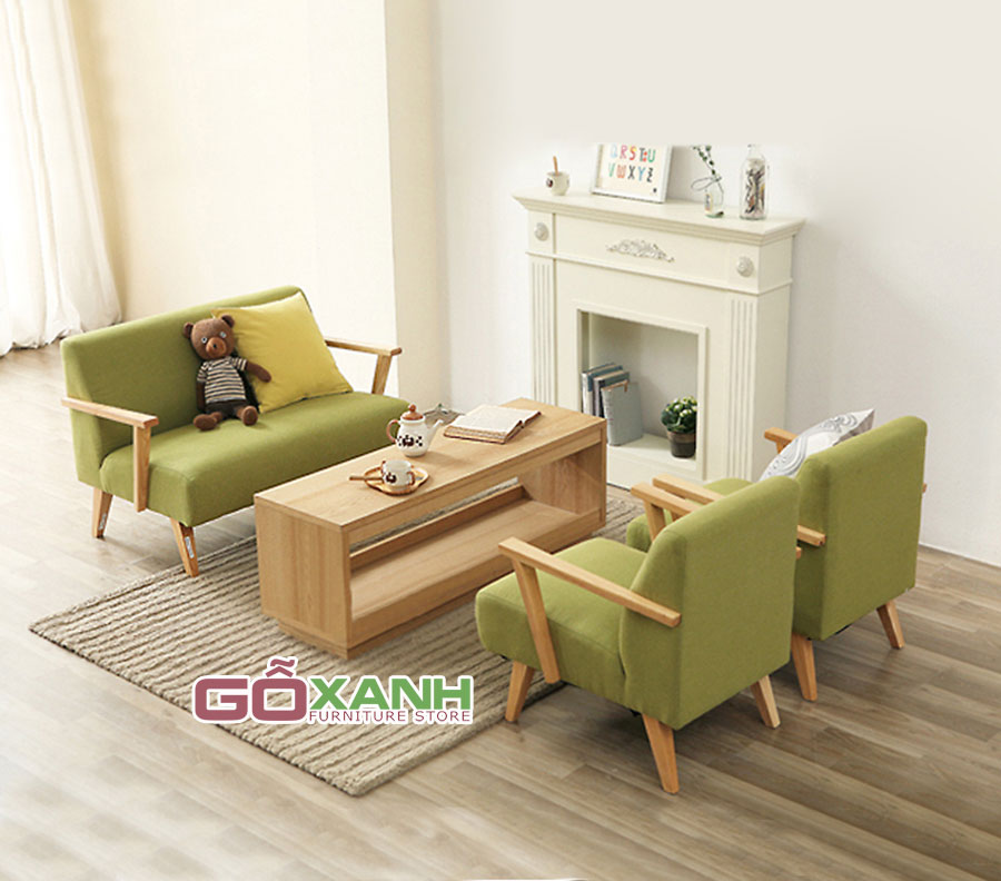 Sofa băng gỗ cho phòng khách đơn giản mà tinh tế 5