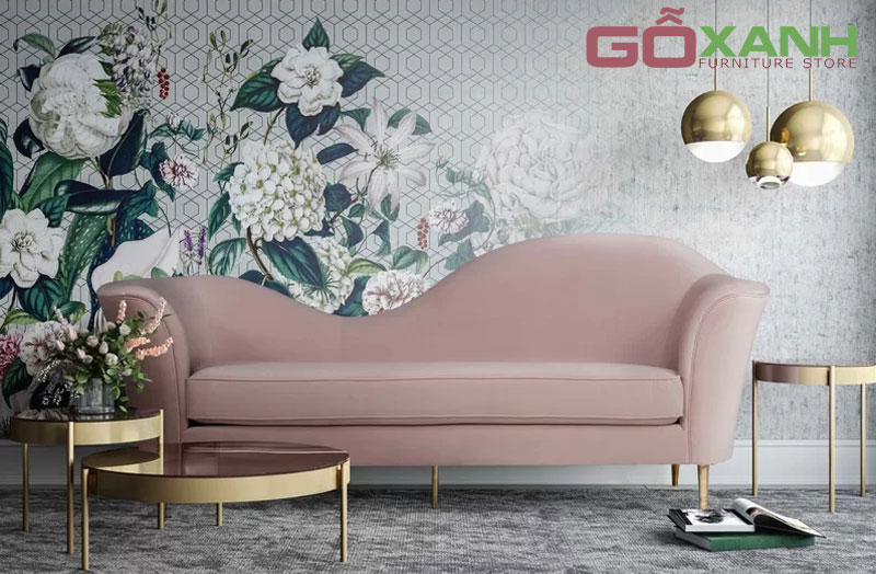 sofa băng vải phòng ngủ / sofa phòng ngủ hiện đại Gỗ Xanh sản xuất