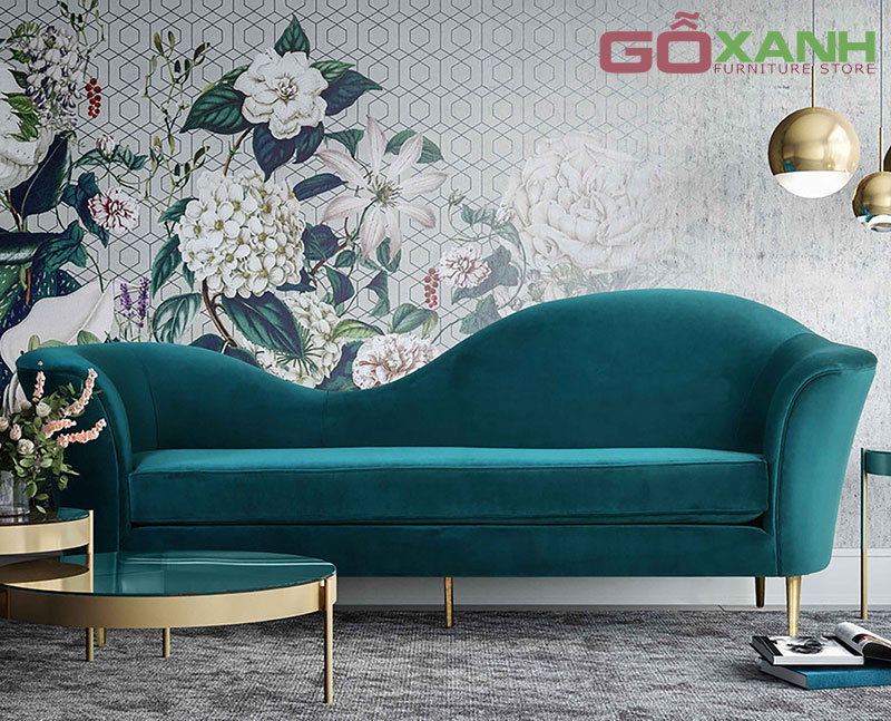 sofa băng vải phòng ngủ / sofa phòng ngủ hiện đại Gỗ Xanh sản xuất