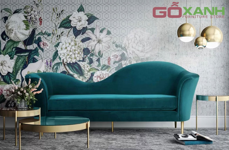 sofa băng vải phòng ngủ / sofa phòng ngủ hiện đại Gỗ Xanh sản xuất