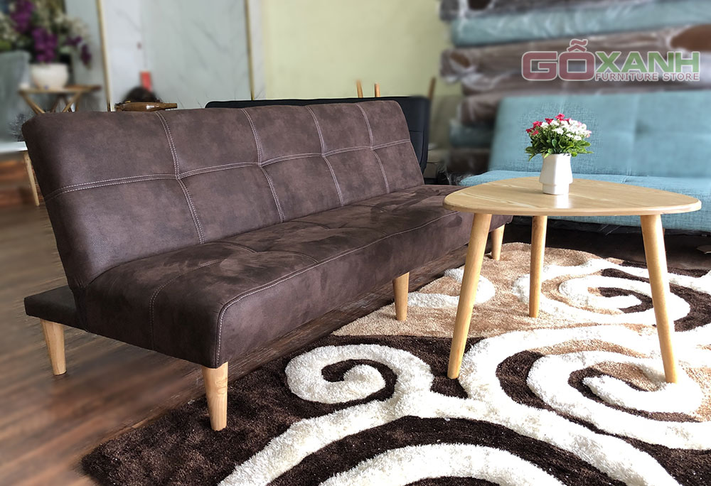 Sofa bed giá rẻ hcm (da lộn)