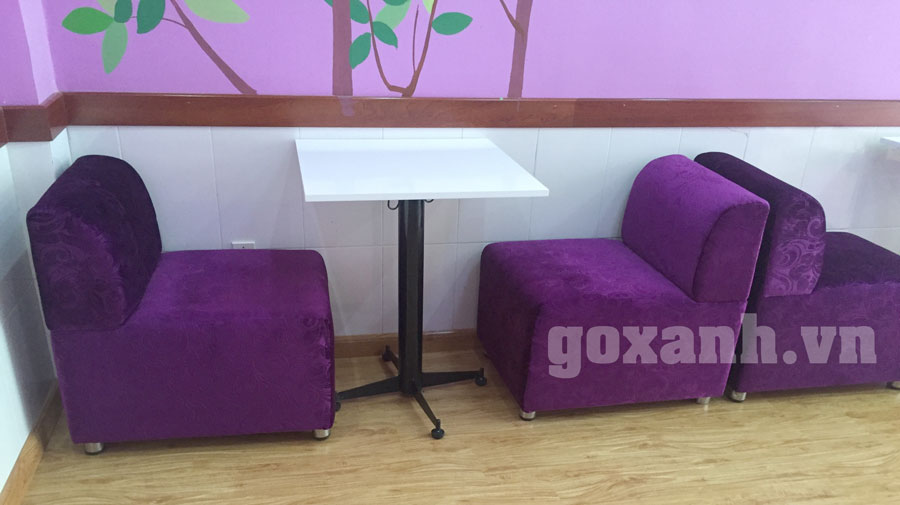 Sofa cafe nhỏ gọn, ghế sa lông quán cafe mini 1