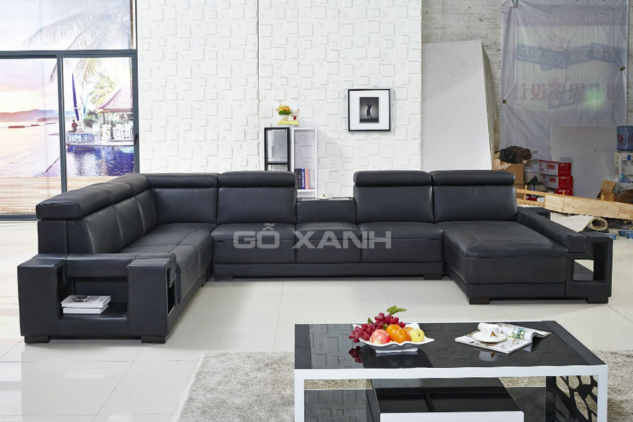 Sofa chữ u phòng khách lớn, ghế sofa góc chữ U