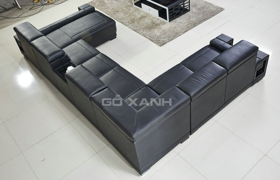 Sofa chữ u phòng khách lớn, ghế sofa góc chữ U 2