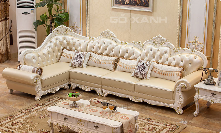Sofa cổ điển đẳng cấp Châu Âu - ghế sản xuất bởi Gỗ Xanh