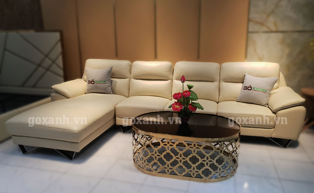 Sofa da bò tiếp xúc cho biệt thự/ Sofa da bò ý loại 1 2