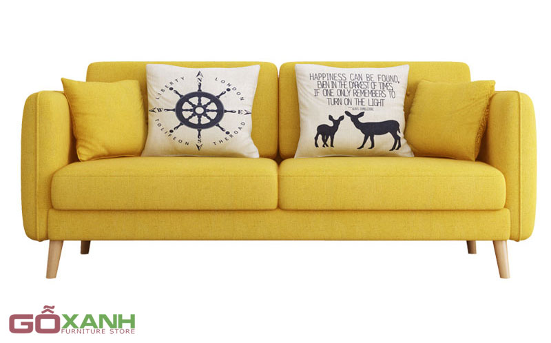 Sopha đi văng dài màu vàng