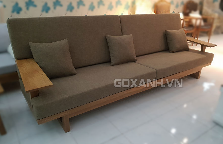 Sofa gỗ sồi phòng khách / sofa gỗ phòng khách hiện đại 1