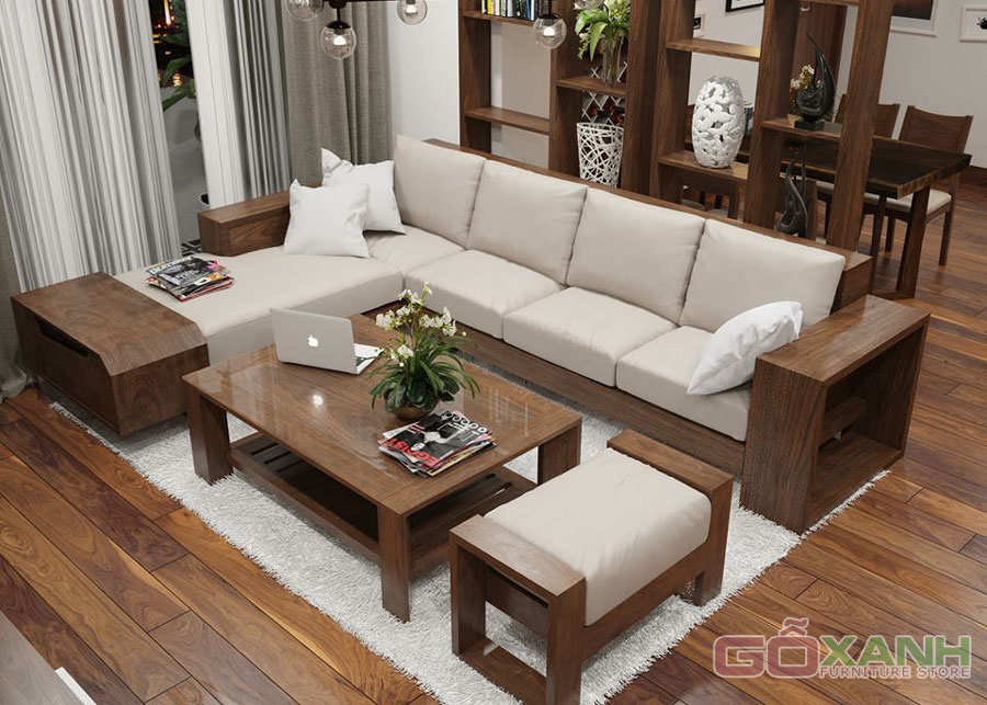 Sofa gỗ tự nhiên đẹp / Sofa gỗ phòng khách tuyệt đẹp