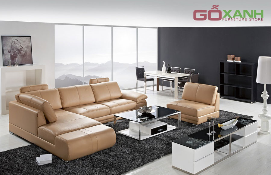 Sofa hiện đại tphcm - Sô pha cao cấp Gỗ Xanh