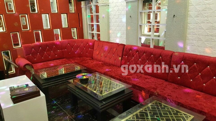 Sofa karaoke cổ điển, ghế phòng hát phong cách tân cổ điển 1