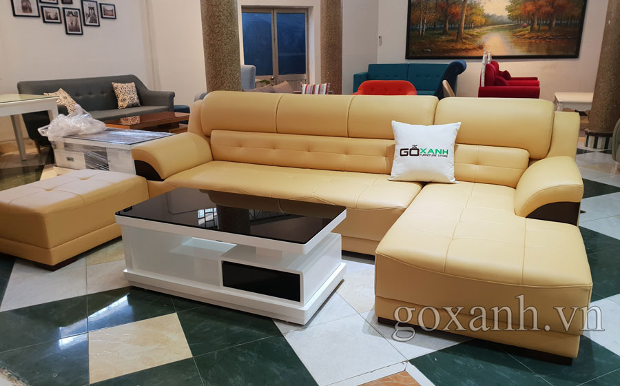 Bộ sofa khuyến mãi Tphcm, Sofa công ty Gỗ Xanh cao cấp 3