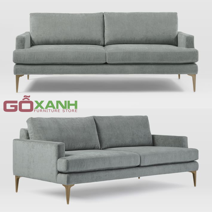 Sofa nỉ đẹp phòng khách, sopha bọc nỉ tuyệt đẹp