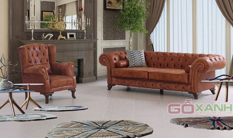 Sofa tân cổ điển châu âu sản xuất theo yêu cầu / đặt làm ghế sofa, salon