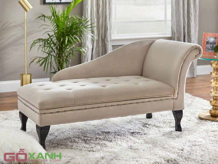 Sofa thư giãn kiểu dáng tân cổ điển, sofa nằm đọc sách thoải mái