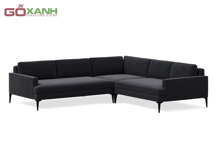 Kích thước ghế sofa góc lớn bọc vải bố, vải nỉ
