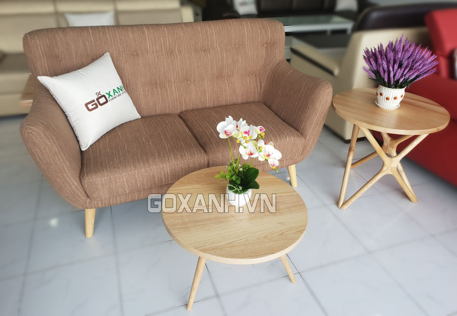 Sofa vải nhỏ gọn phòng ngủ / sofa phòng ngủ căn hộ nhỏ xinh