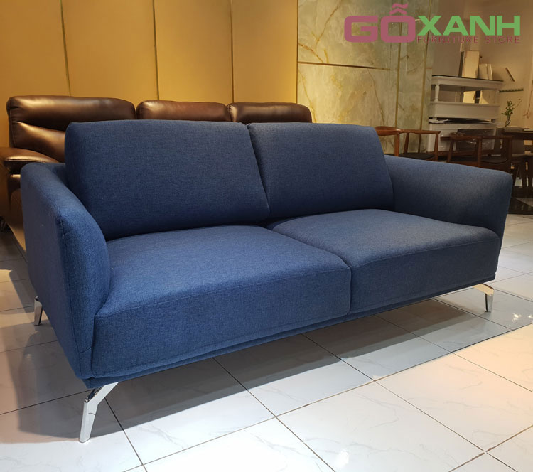Ghế sofa băng bọc vải hai chỗ ngồi