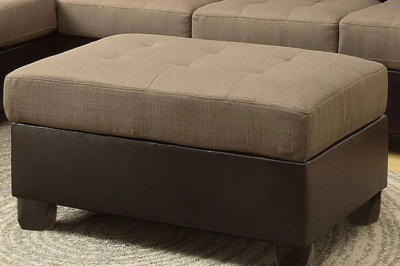 Sofa vải thô kết hợp da công nghiệp tốt 4