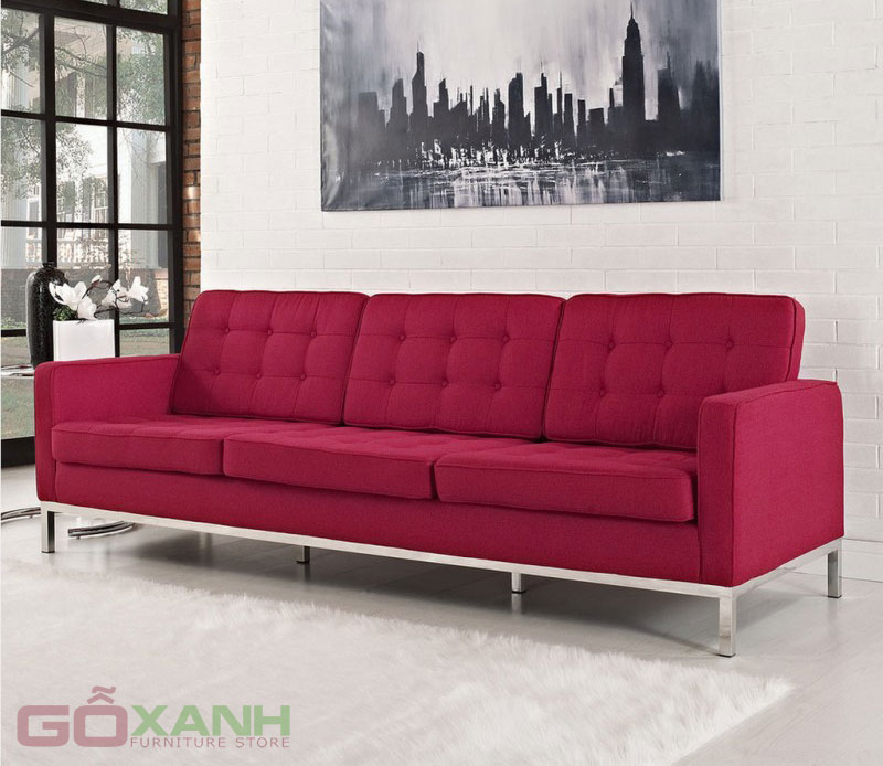 Sofa văn phòng công ty, sa lông văn phòng đỏ đô