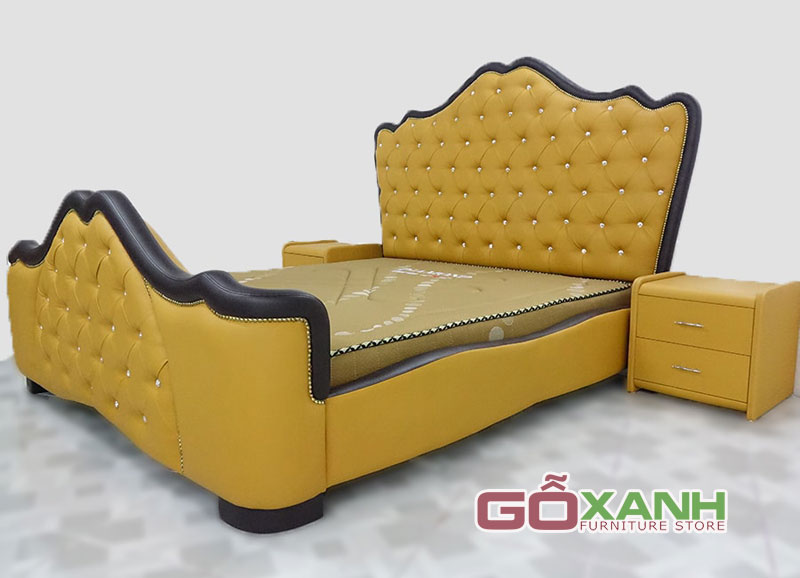 Tân trang phòng ngủ mới toanh với mẫu giường ngủ bọc nệm hiện đại 2