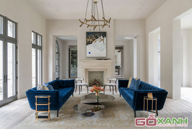 Thay đổi không gian sống với bộ ghế sofa bọc vải nhung gợi cảm 2