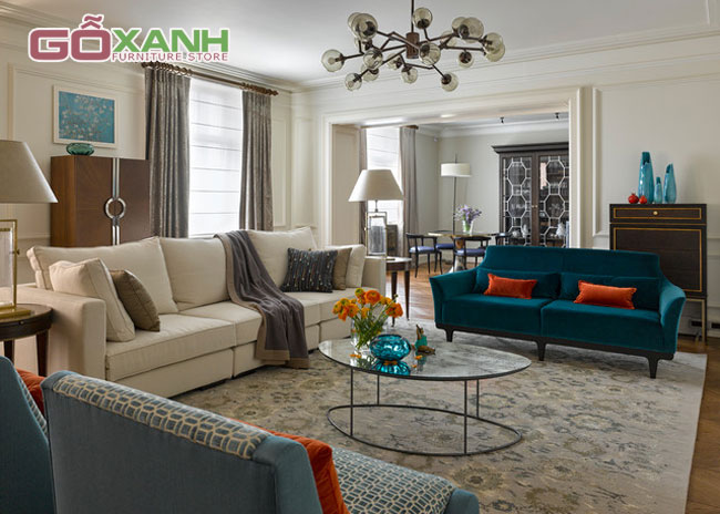 Thay đổi không gian sống với bộ ghế sofa bọc vải nhung gợi cảm 3