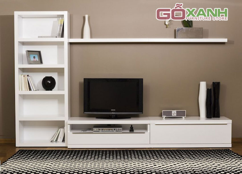 Thiết kế kệ tivi đẹp cho căn hộ ấm cúng 4