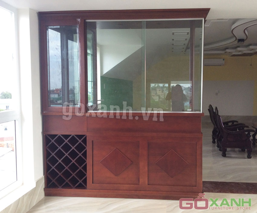Tủ rượu gỗ tự nhiên