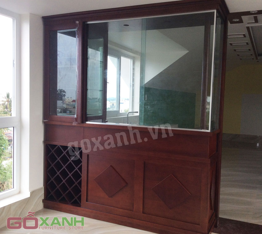 Tủ rượu gỗ tự nhiên 2