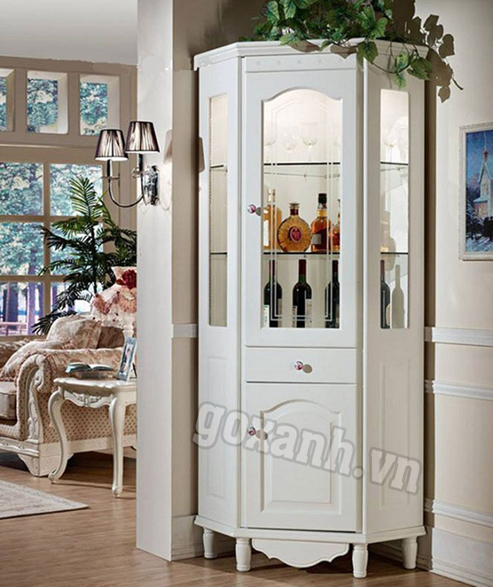 Tủ rượu mini tận dụng góc chết trong nhà